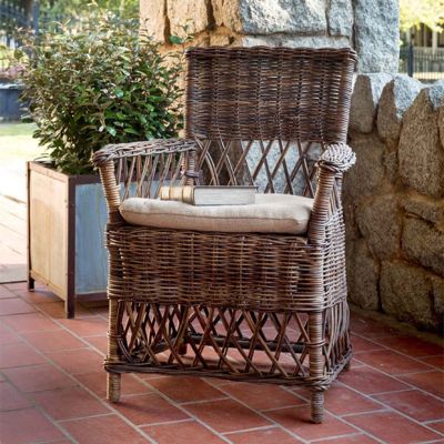 Woven Rattan Plantation Chair