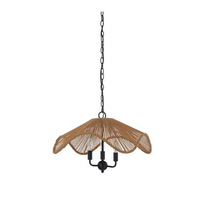 Woven Rope Shade Pendant Light