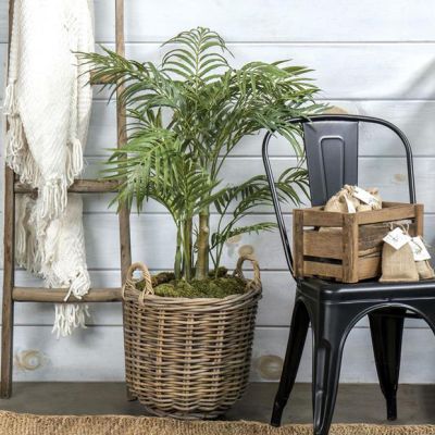 Woven Round Rattan Storage Basket Set of 3