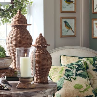 Woven Wicker Vase