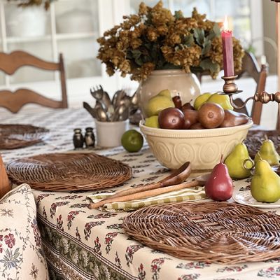 Woven Willow Oval Placemat