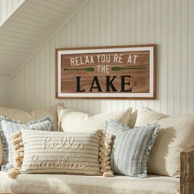 You're At The Lake Wood Wall Sign