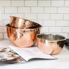 Copper Finish Bowls Set of 3