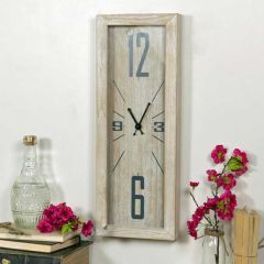 Narrow Wood Wall Clock