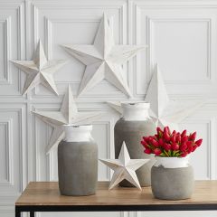 Decorative Wooden Stars Set of 5