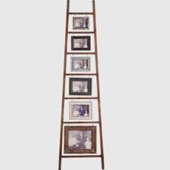 Wood Ladder Photo Frame Display