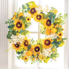 Lemon and Sunflower Wreath