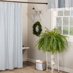 Ticking Stripe Shower Curtain