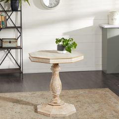 Rustic Octagon Accent Table