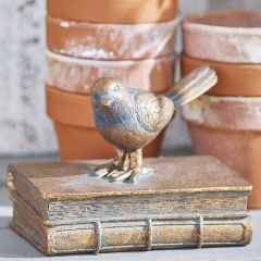 Bird On Book Tabletop Decor