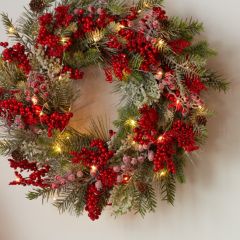Pine and Berry Winter Wreath