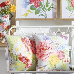 Bright Floral Accent Pillow Set of 2