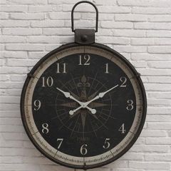 HUGE Metal Compass Wall Clock 1