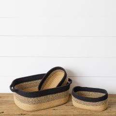Farmhouse Rope Nesting Basket Collection Set of 3