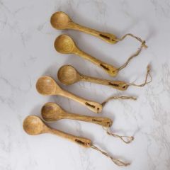 Hanging Wood Spoon Collection Set of 6