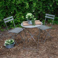Folding Garden Bistro Table And Chairs Set