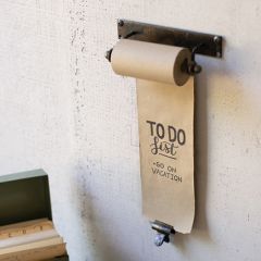 Hanging Note Paper Holder With Brass Clip