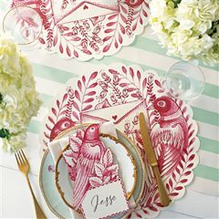 Hester & Cook Die Cut Love Letter Placemats Set of 12