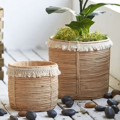 Twine Basket Planter Set of 2