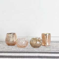 Simple Elegance Candle Holder Collection Set of 4