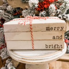 Merry And Bright Book Stack