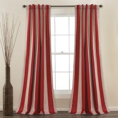 Striped Room Darkening Curtain Panel Set of 2