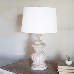 Rustic Grace Wood Table Lamp