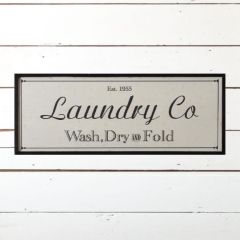 Framed Laundry Co Sign