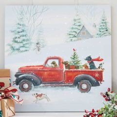 Farm Truck With Dogs Wall Art