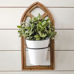 Arched Window Frame Wall Bucket Planter