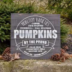 Pumpkins By The Pound Decorative Sign
