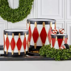 Decorative Holiday Drum Set of 3