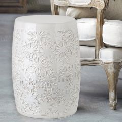 Posy Pattern Ceramic Garden Stool