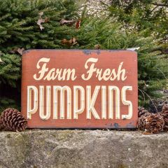 Farm Fresh Pumpkins Wall Sign