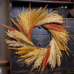 Wheat Wreath With Foxtail and Sorghum