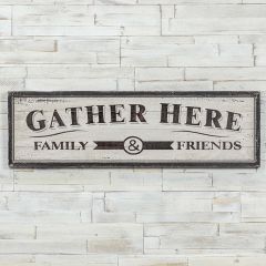 Gather Here Framed Wall Sign