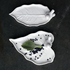 Ceramic Dish With Bird Accent Set of 2
