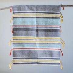 Striped Rug With Tassels
