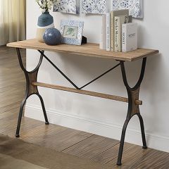 Rustic Industrial Farmhouse Console Table
