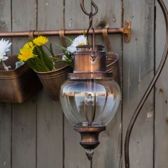 Rustic Hanging Solar Lantern