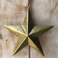 13 Inch Gold Star Ornament