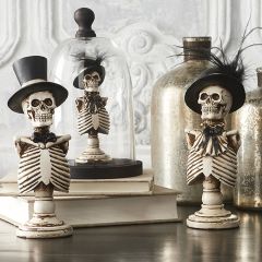Skeleton Couple Tabletop Decor Set of 2