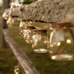 Glass Jar Firefly LED String Lights