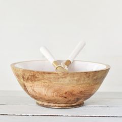 Classic Bowl With Pair of Utensils