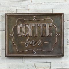 Rustic Coffee Bar Wall Sign