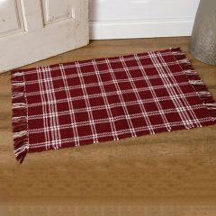 Fringed Plaid Accent Rug