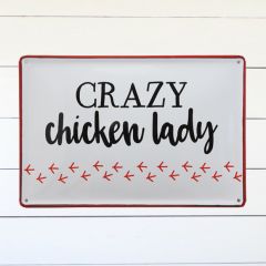 Crazy Chicken Lady Wall Decor