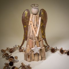 Driftwood Angel Tabletop Figurine