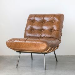 Handsome Leather Upholstered Chair