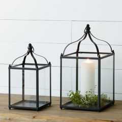 Upscale Country Candle Lanterns Set of 2